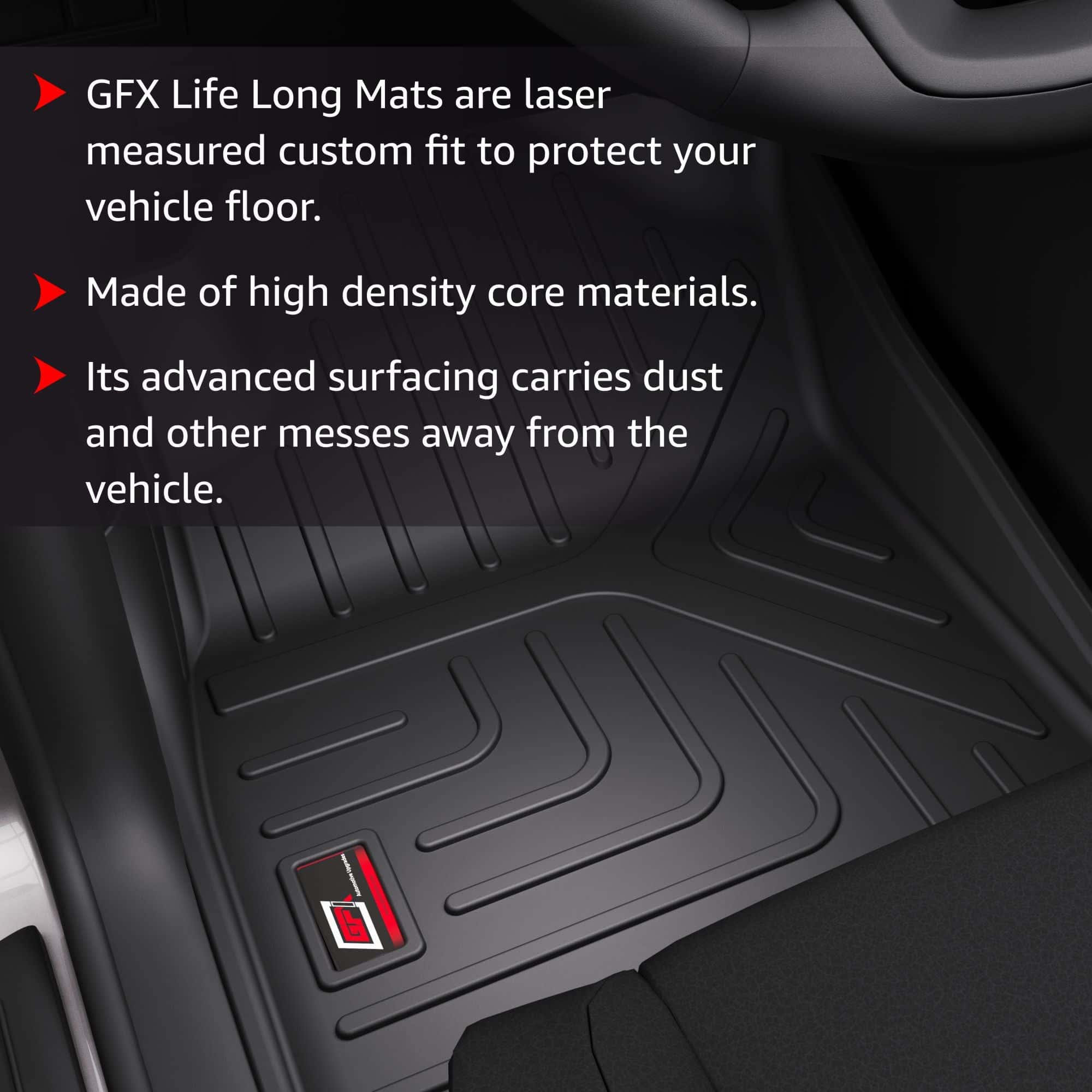 GFX Life Long Car Floor Mats for Toyota Fortuner - Manual (2016 Onwards) gallery image 2